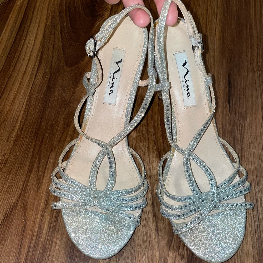 Silver heels